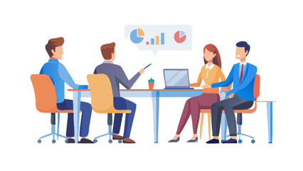 Business team meeting presentation data analysis collaboration teamwork strategy discussion office people group 100