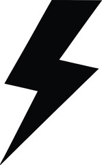 Bolt Silhouette Vector Art Illustration