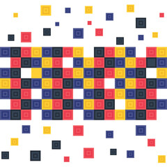 Abstract data flowing technology check pattern background