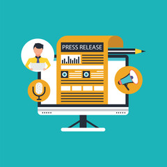 Public relations make press releases through company blogs