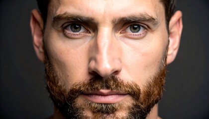 Fototapeta premium Close-up portrait of man with beard