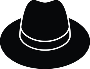Hat Silhouette Vector Art Illustration