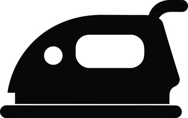 Iron Silhouette Vector Art Illustration