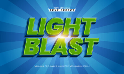 light blast editable text effect with a speed and fast text style