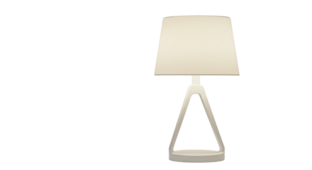 Elegant lamp on table for home decor isolated PNG with Transparent Background
