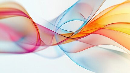 Fototapeta premium lines and curves illustrating collaboration and teamwork in business, no human, background blur