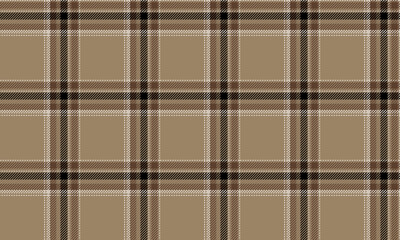 Seamless plaid pattern, beige, brown, black, white, gives a luxurious feel for textiles and design clothes, skirts, pants or casual wear that looks modern and stylish.