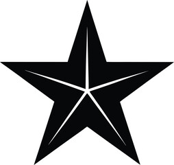 Star Silhouette Vector Art Illustration