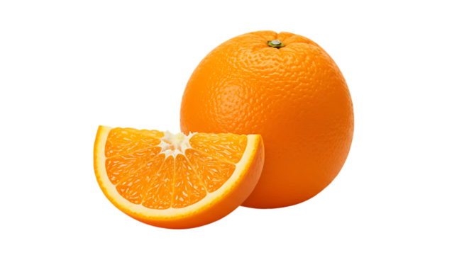 orange isolated on white transparent background