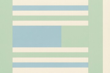 Minimal abstract geometric background with pastel green and blue stripes