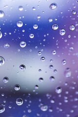 Raindrops on glass abstract colorful background
