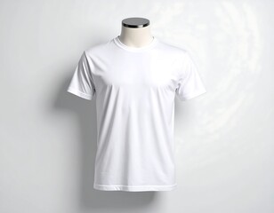 Stylish white t-shirt mockup for your brand, perfect for showcasing designs and promoting your clothing line