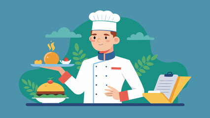 Chef Personally Delivering Signature Dish