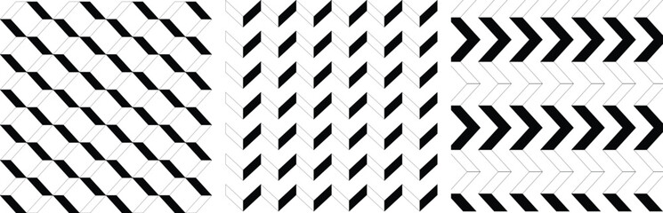 black and white striped background. black and white pattern and texture bundle set.
