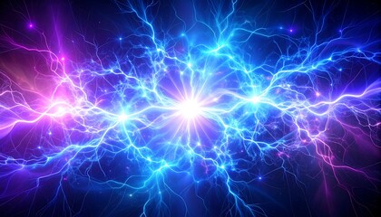 Abstract electric energy burst