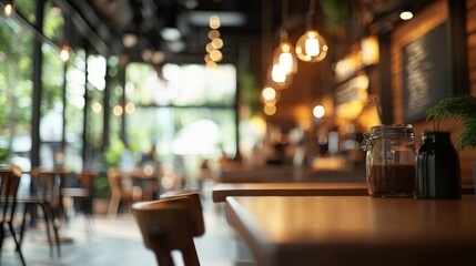 This image shows the upscale interior of a restaurant, featuring warm lighting, modern decor, and inviting seating arrangements.