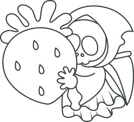Illustration of cute skull ghost icon.
Funny skull ghost in activities stickers.
Angel of death cute elements.