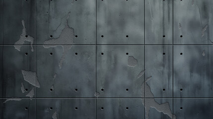 Dark Gray Weathered Concrete Panel Texture: Industrial, Grunge Background
