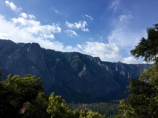 clouds over the mountains