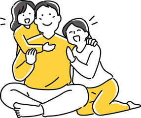 娘と嫁に甘えられる旦那