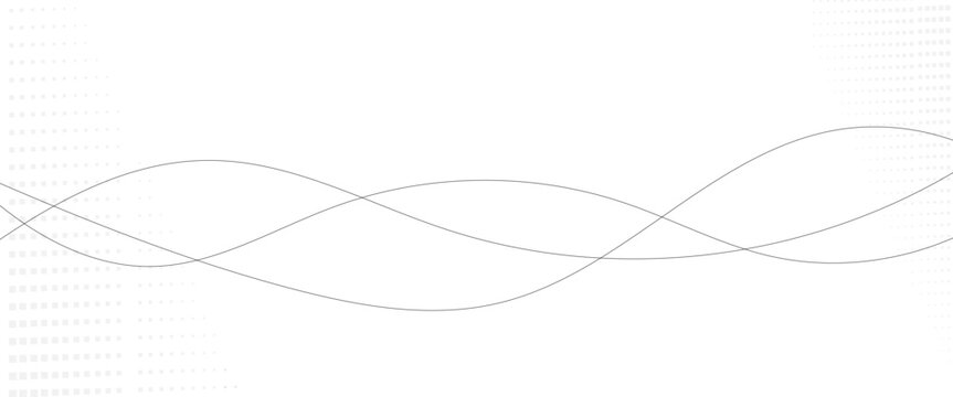 Vector black abstract wave thin curved lines graphic for design.