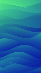 Vertical abstract background with flowing tranquil blue-green texture