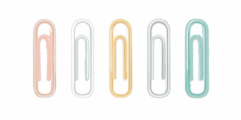 paper clip isolated on white background