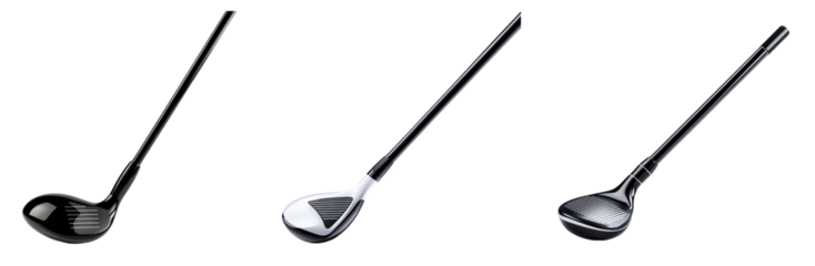 High-quality golf clubs showcasing sleek designs