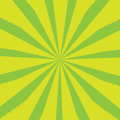 Obraz premium Abstract Green and Yellow Radiating Sunburst Background with Vibrant Colors