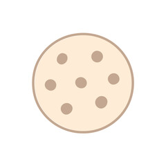 Fototapeta premium Soft Minimal Cookie Icons for Sweet-Themed Aesthetic Designs