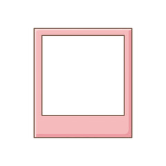 Glossy Pink Polaroid Frames for Aesthetic and Creative Projects