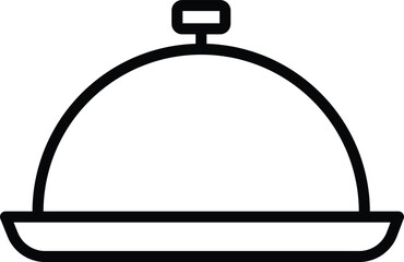 Serving tray food cover cloche restaurant meal dish hospitality service serving tray with food cover also known as cloche symbolizes hospitality and restaurant service often used for presenting