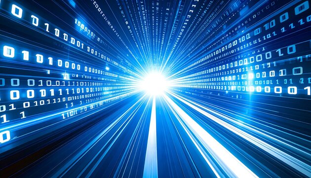 Digital tunnel of binary code (1)