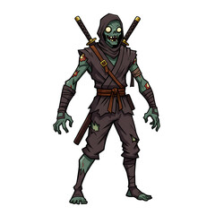Fototapeta premium zombie ninja