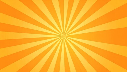 Radiant orange sunburst background