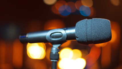 microphone on stage