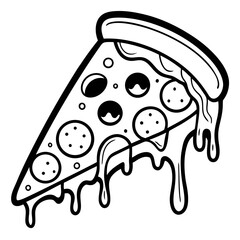 vector illustration of pizza