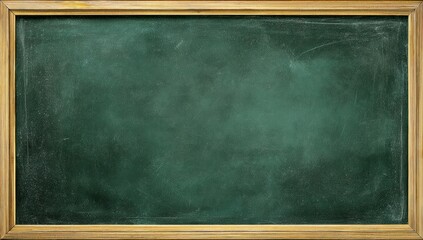 Green school chalkboard isolated on white transparent background