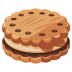 chocolate cake isolated on white