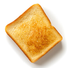 Fototapeta premium Golden Brown Toast with Slightly Burnt Edge