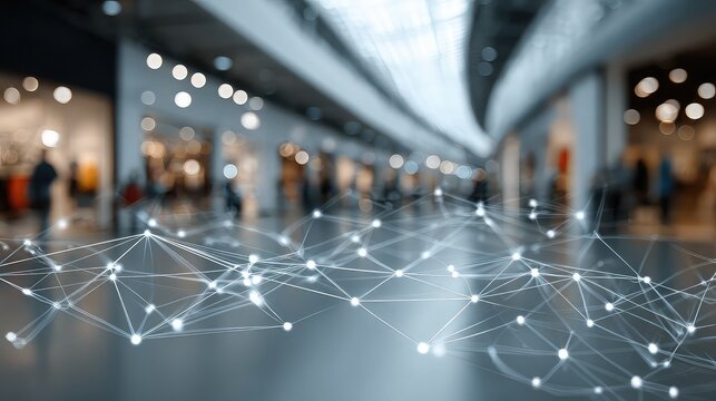 Retail edge computing interface drives innovation in modern stores, symbolizing smart consumer tech, real-time insights, and transformation  