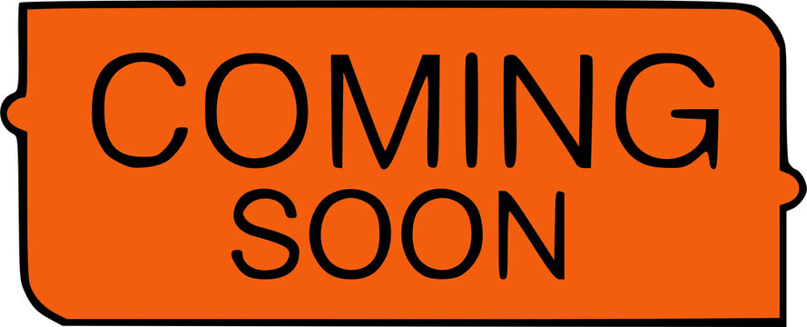 Orange banner displaying "Coming Soon".