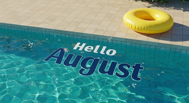 Hello August: Summer Fun at the Swimming Pool