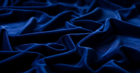 Abstract close-up of a dark blue textured surface with peaks and valleys, highlighting dramatic contrast and tactile depth for moody visual designs or abstract landscape-inspired themes.