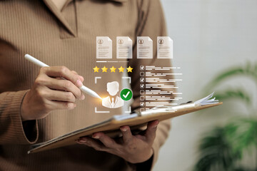 HR Recruitment System with Digital Profile Evaluation and Rating Stars