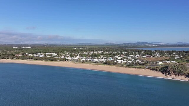 Aerial footage of Slade Point Mackay Queensland Australia