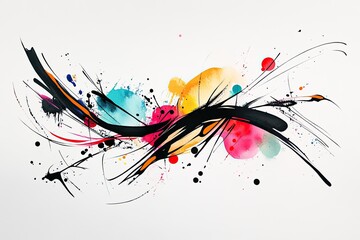 Fototapeta premium Abstract Colorful Splashes