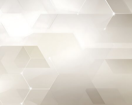 Abstract hexagons subtle light geometric background