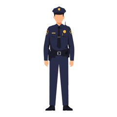 Vector ilustration of police