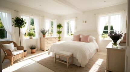 luxurious and peaceful bedroom interior design 